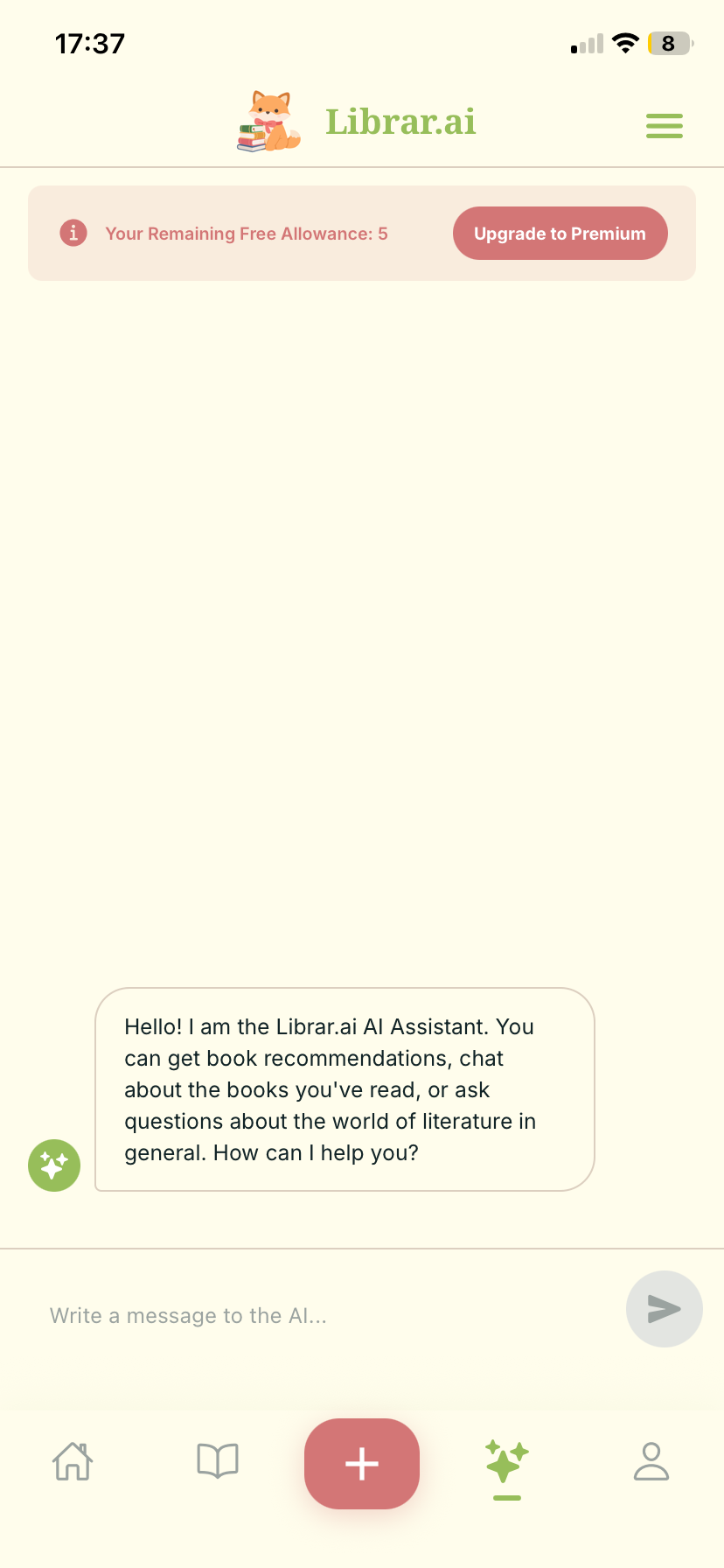 AI-powered reading assistant chat